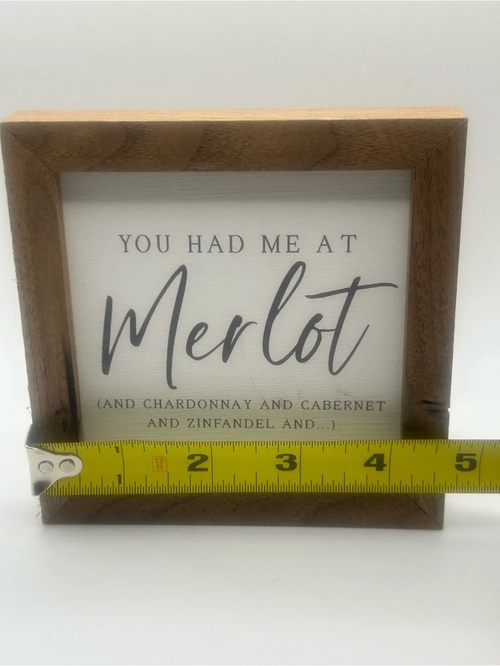 🆕 You Had Me At Merlot… Small Framed Wall Sign with Wood Finish Frame 🍷